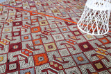 Old Anatolian Cicim Kilim Rug 5.5ftx8ft