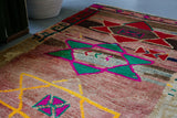 Old Kurdish Herki Runner 2.8ftx8.2ft