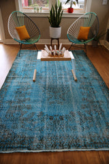 Vintage Over Dyed Isparta Rug 5.11x9.6ft