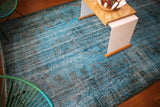 Vintage Over Dyed Isparta Rug 5.11x9.6ft