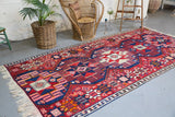 Vintage Van Kilim 5.6ftx12ft