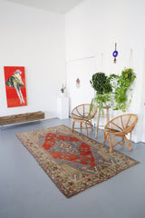 Vintage Ortakoy Aksaray Rug 4.10ftx8.5ft