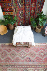 old rug, antique rug, earthy colors, faded colors, Turkish rug, vintage rug, flat weave, kilim rug, large area rug, square rug, Wild Shaman, Portland, Oregon, rug store, rug shop, local shop