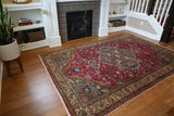Vintage Kayseri Bunyan Carpet 6.7x9.9ft