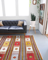 old rug, antique rug, earthy colors, faded colors, Turkish rug, vintage rug, flat weave, kilim rug, large area rug, square rug, Wild Shaman, Portland, Oregon, rug store, rug shop, local shop