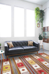 old rug, antique rug, earthy colors, faded colors, Turkish rug, vintage rug, flat weave, kilim rug, large area rug, square rug, Wild Shaman, Portland, Oregon, rug store, rug shop, local shop