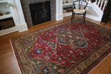 Vintage Kayseri Bunyan Carpet 6.7x9.9ft