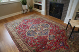 Vintage Kayseri Bunyan Carpet 6.7x9.9ft
