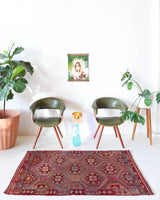 Turkish rug, vintage rug, flat weave, kilim rug, large area rug, square rug, Wild Shaman, Portland, Oregon, rug store, rug shop, local shop, bright colors, area rug, bold color