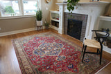 Vintage Kayseri Bunyan Carpet 6.7x9.9ft