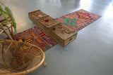 Old Kurdish Herki Runner 3ftx10.6ft