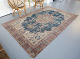 Vintage Isparta Rug 6ftx9.4ft