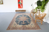 Vintage Isparta Rug 6ftx9.4ft