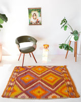 pile rug, Turkish rug, vintage rug, portland, rug shop, bright colors, wild shaman, area rug, red rug, mini rug, bold color, Portland, Oregon, rug store, rug shop, local shop, flat weave, kilim rug