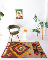 Turkish rug, vintage rug, flat weave, kilim rug, large area rug, square rug, Wild Shaman, Portland, Oregon, rug store, rug shop, local shop, bright colors, area rug, bold color