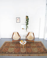 old rug, antique rug, earthy colors, faded colors, Turkish rug, vintage rug, flat weave, kilim rug, large area rug, square rug, Wild Shaman, Portland, Oregon, rug store, rug shop, local shop