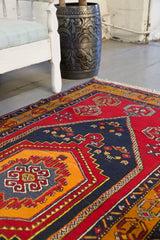 Vintage Kayseri Yahyali Rug 3.7ftx7ft