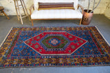 Vintage Kayseri Yahyali Rug 4.5ftx8.8ft