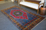 Vintage Kayseri Yahyali Rug 4.5ftx8.8ft