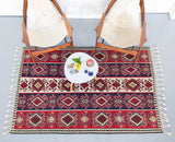 Turkish rug, vintage rug, flat weave, kilim rug, large area rug, square rug, Wild Shaman, Portland, Oregon, rug store, rug shop, local shop, bright colors, area rug, bold color