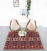 Vintage Turkish Van Kilim Rug 4'7"x7'5"