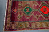 Old Kurdish Herki Runner 3ftx11.4ft