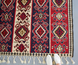 Turkish rug, vintage rug, flat weave, kilim rug, large area rug, square rug, Wild Shaman, Portland, Oregon, rug store, rug shop, local shop, bright colors, area rug, bold color