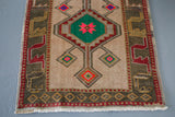 Old Kurdish Herki Runner 3ftx11.4ft