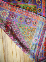 Vintage/Old Turgutlu Rug 3.9x4.9ft