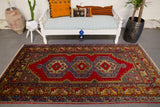 Vintage Kayseri Yahyali Rug 4.3ftx8.4ft