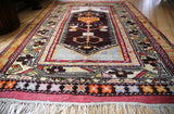 Old Turkish Milas Rug 4.1x5.11ft