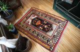 Old Turkish Milas Rug 4.1x5.11ft