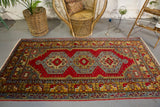 Vintage Kayseri Yahyali Rug 4.3ftx8.4ft
