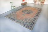 Vintage Turkish Isparta Rug 7.7ftx11.9ft