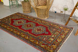Vintage Kayseri Yahyali Rug 4.3ftx8.4ft