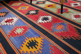 Turkish rug, vintage rug, flat weave, kilim rug, large area rug, square rug, Wild Shaman, Portland, Oregon, rug store, rug shop, local shop, bright colors, area rug, red rug, bold color