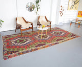 Turkish rug, vintage rug, flat weave, kilim rug, large area rug, square rug, Wild Shaman, Portland, Oregon, rug store, rug shop, local shop, bright colors, area rug, red rug, bold color