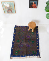 Vintage Turkish rug in a living room setting, pile rug, Turkish rug, vintage rug, portland, rug shop, bright colors, wild shaman, soft rug, bold color, Portland, Oregon, rug store, rug shop, local shop