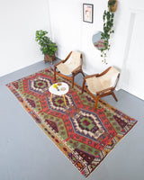 Turkish rug, vintage rug, flat weave, kilim rug, large area rug, square rug, Wild Shaman, Portland, Oregon, rug store, rug shop, local shop, bright colors, area rug, red rug, bold color