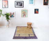 Vintage Turkish rug in living room setting, old rug, antique rug, pastel colors, faded colors, Turkish rug, vintage rug, soft rug, Portland, Oregon, rug store, rug shop, local shop