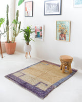 Vintage Turkish rug in living room setting, old rug, antique rug, pastel colors, faded colors, Turkish rug, vintage rug, soft rug, Portland, Oregon, rug store, rug shop, local shop