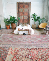 old rug, antique rug, earthy colors, faded colors, Turkish rug, vintage rug, flat weave, kilim rug, large area rug, square rug, Wild Shaman, Portland, Oregon, rug store, rug shop, local shop