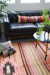 old rug, antique rug, earthy colors, faded colors, Turkish rug, vintage rug, flat weave, kilim rug, large area rug, square rug, Wild Shaman, Portland, Oregon, rug store, rug shop, local shop