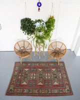 Old Kars Kazak Rug 3ftx6ft