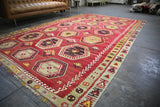 Vintage Sivas Sarkisla Kilim 7.5x11.8ft