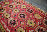 Vintage Sivas Sarkisla Kilim 7.5x11.8ft