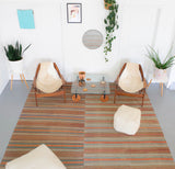 old rug, antique rug, earthy colors, faded colors, Turkish rug, vintage rug, flat weave, kilim rug, large area rug, square rug, Wild Shaman, Portland, Oregon, rug store, rug shop, local shop