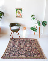 old rug, antique rug, earthy colors, faded colors, turkish rug, vintage rug, flat weave, mini rug, pile rug, Wild Shaman, Portland, Oregon, rug store, rug shop, local shop, kilim rug