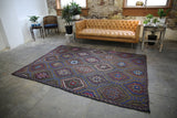 As is Vintage Mersin Mut Cicim Kilim 6.6x8.10ft