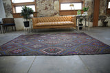 As is Vintage Mersin Mut Cicim Kilim 6.6x8.10ft